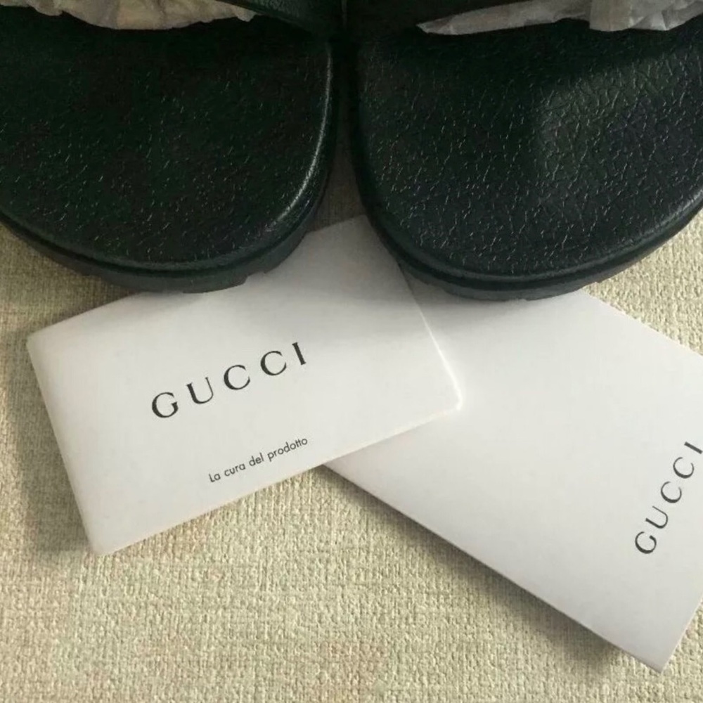 🚫SOLD🚫New MEN’S Gucci Logo Slides EU 42, US 8.5 - Picture 5 of 8